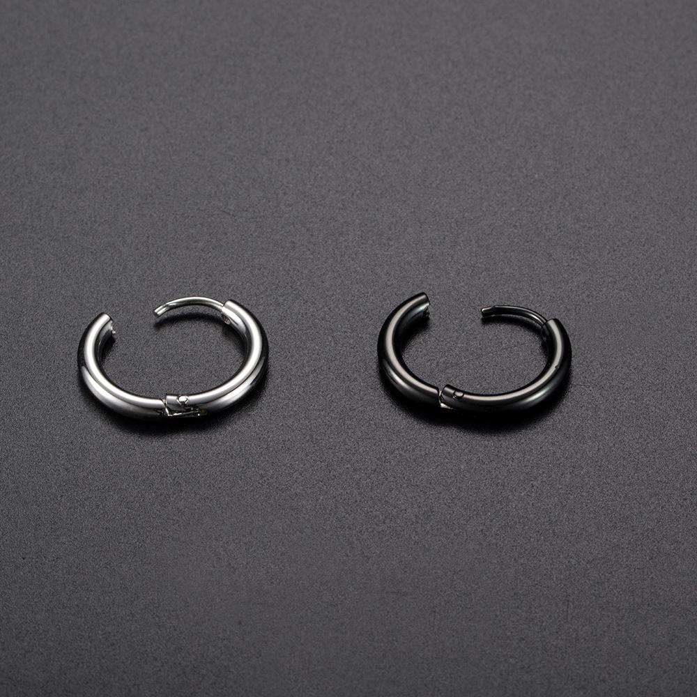 Neutral and Indifferent Japanese and Korean Titanium Steel Earrings Earrings Trendy Mens Korean Version Ear Clips