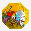 1pc Outdoor Umbrella with BT21 Characters - Automatic Opening/Closing, Portable 3-Fold Design, 8-Bone Iron Frame - Perfect Gift for Fans, Travele