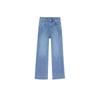 2026 New Versatile Straight-Leg Cropped Jeans for Women, Plus Size Narrow Wide-Leg Pants