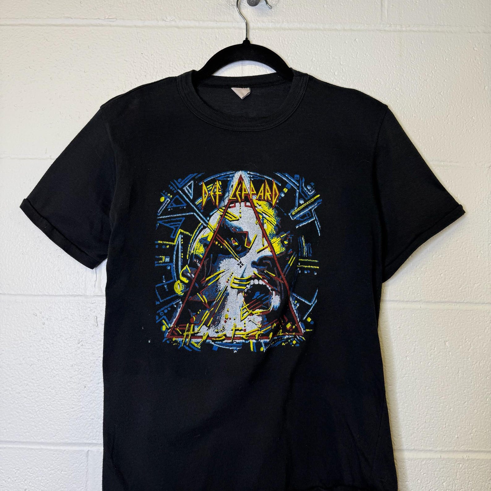 Vintage 1987 Def Leppard Hysteria Tour Concert Rock Shirt 80s USA Sz M XL