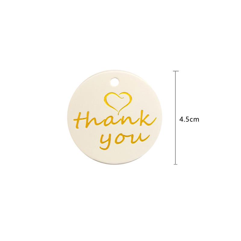 English Hot Stamping Hangtag: 'My Family Has a Happy Gift' Souvenir Decoration Card