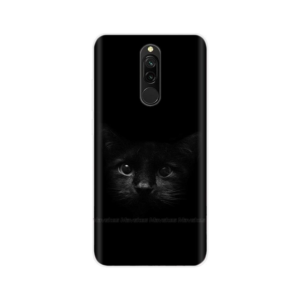 For Redmi 8 8A Pro Case TPU Silicone Shockproof Cat Phone Cover For Redmi 8 8A 7 7A redmi7 Transparent Funda Printing Soft Coque