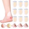 20pcs Anti Slip Heel Cushions Pads Non-Slip Inserts Hydrogel Foot Patch Oval Heel Stickers Women Men Foot Heel Care Protector