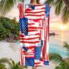 American Flag Fashion Beach Towel: Ideal for Summer Adventures Soft, absorbent and quick drying suitable for swimming and bathing