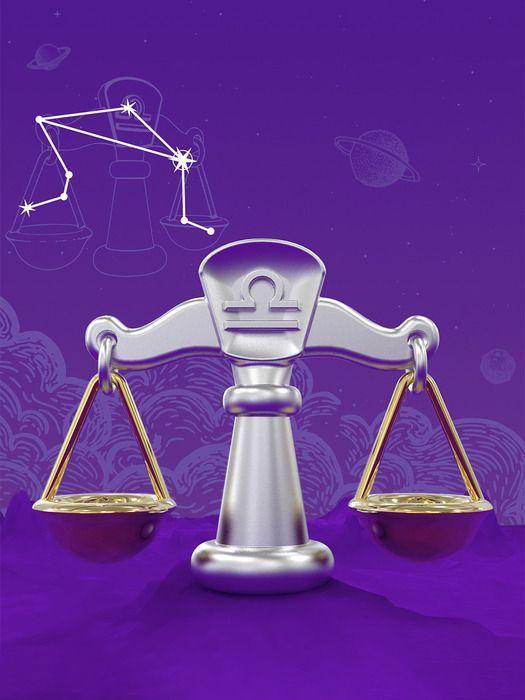 Metalmorphose Belgian Metal Key Ring Constellation Libra