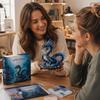 3D Beaded Sea Creature DIY Embroidery Kit for Beginners and Adults Mythical Ocean Inspired Animal Craft Set with Detailed Instructions