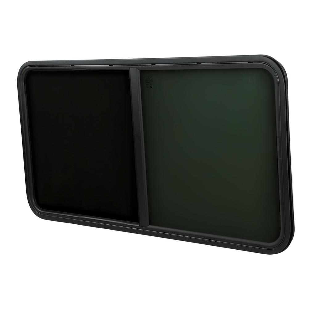 RV Sliding Window W1257 H597mm Waterproof Insectproof Tempered Glass UV Protection for Campers Const