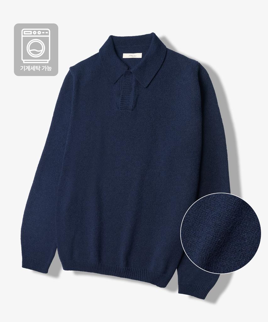 HALBKREIS LAYOUT [2Pack] T20026 Boucle Collar Knit_6 Colors