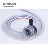 ZONESUN ZS-DP621W Semi automatic Liquid Weighing and Filling Machine Edible Oil Milk  Diaphragm Pump Water Bottle Filler