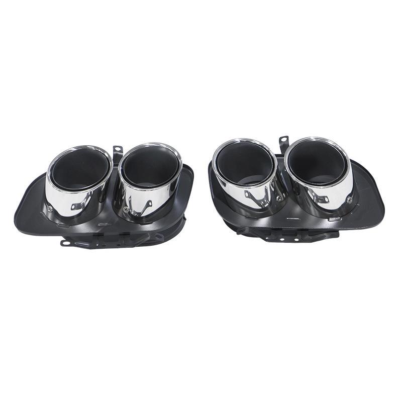 19-24 Porsche 911 Quad-Outlet Stainless Steel Exhaust Tip Modification