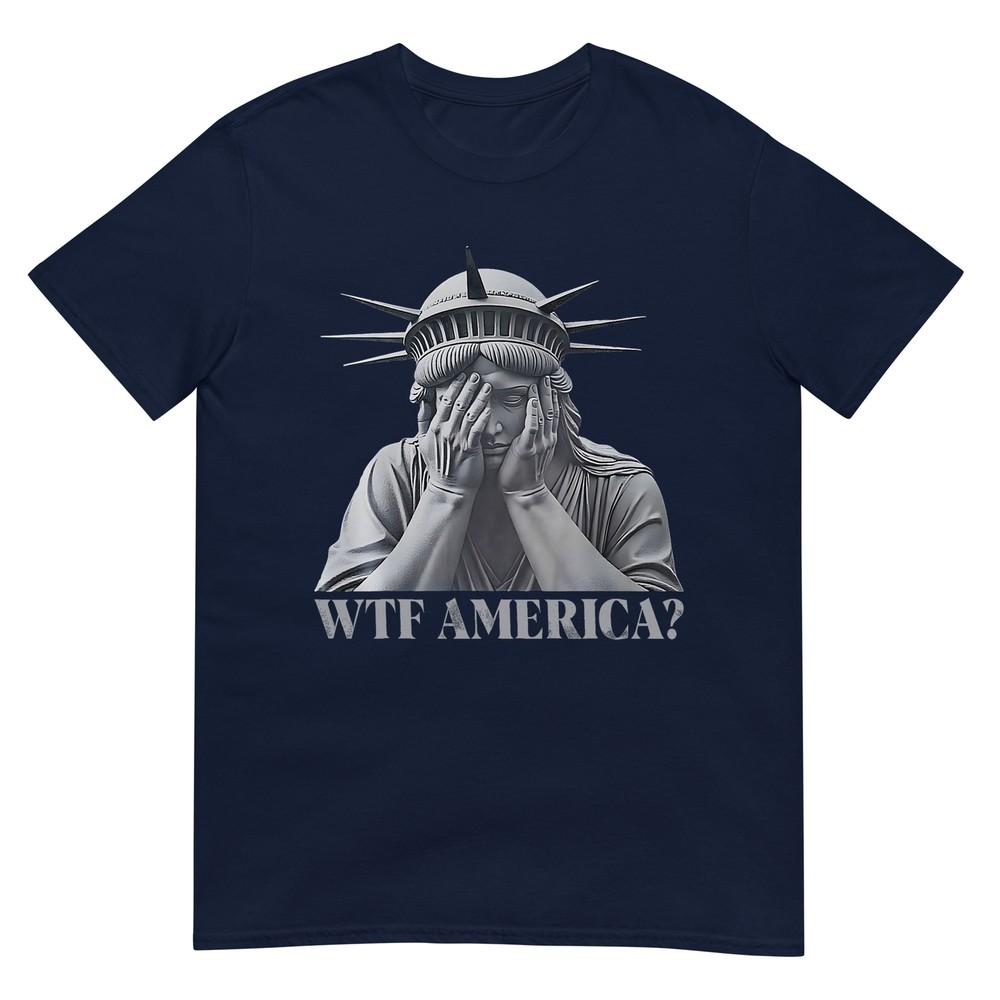Wtf America Antitrump Political And Democracy Tshirt S
