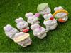 8PCS Lovely Figurine Rabbit Miniatures Fairy Garden  Moss Terrarium Decor DIY Craft Doll House Accessories