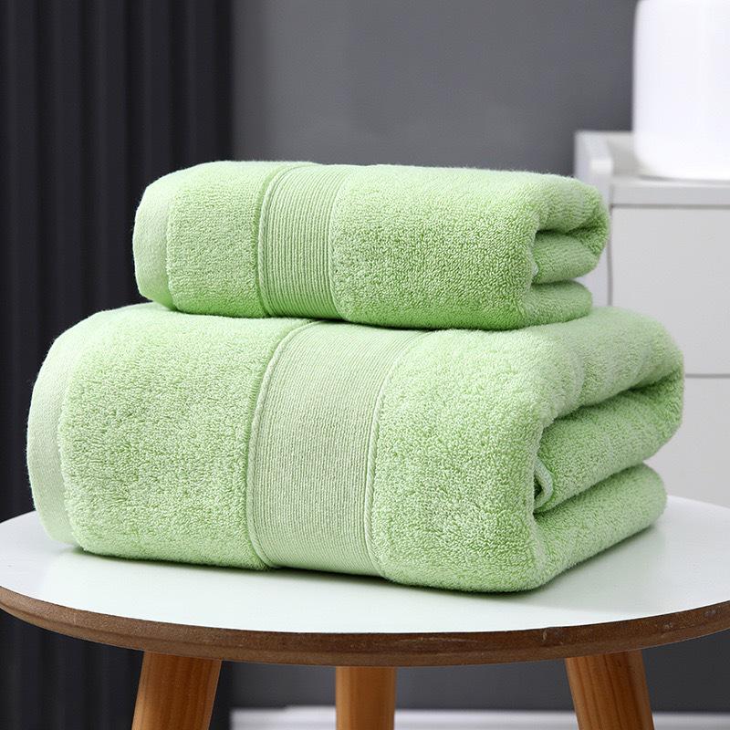 Thickened Pure Cotton Embroidered Bath & Face Towel - Highly Absorbent, Perfect for Home Use or Gifts