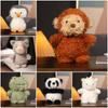 Fluffy Hair Animals Penguin Plush Toy Penguin Frog Stuffed Toys  Kids Playing Supplies