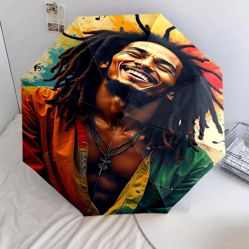 1 PC Automatic Folding Umbrella - Cartoon Pattern, Portable & Foldable Design with 13 Ribs, Christmas Birthday Gifts