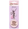 Pusheen the Cat Pink Name Keyring with Mini Charms