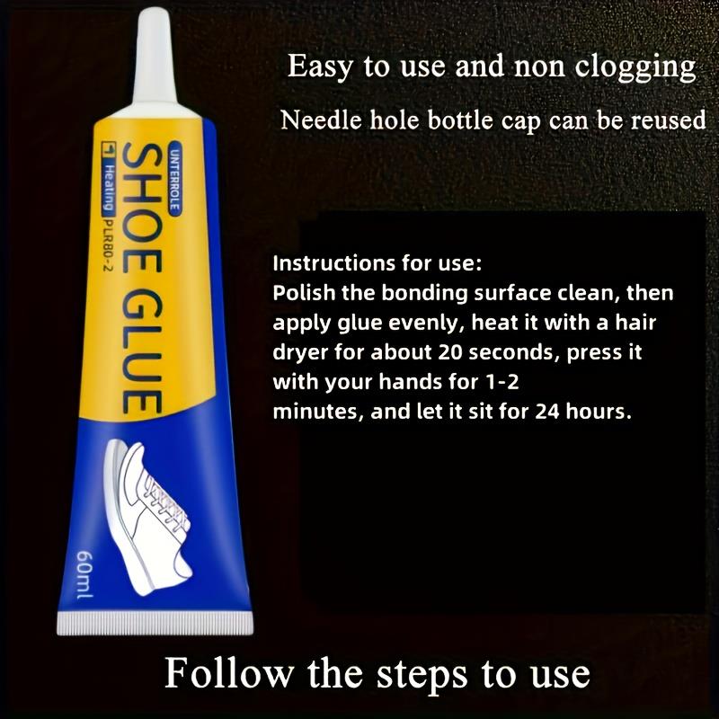 Professional Shoe Repair Glue (60ml) | Strong Elastic Adhesive for Sports Shoes, Synthetic Leather and Accessories.