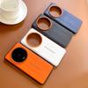 Luxury Cross Texture Leather Design Case For Redmi K90 Ultra Chinese Version Slim Orange Camera Ring Shockproof Cover