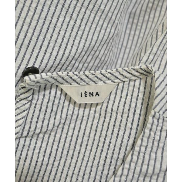 IENA Iena Blouse Women s F White x Navy (Stripe) [Used] [Secondhand Clothes]