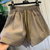 Shorts Pants Women Summer Cotton Vintage Loose Large Size Casual Wide Leg Pants Shorts