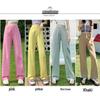 Women's Pink High-Waisted Wide-Leg Jeans: Summer Thin, Loose Fit, Plus Size, Slimming, Floor-Length Straight Pants