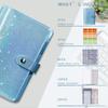 A6 PU Leather Notebooks label Stickers Pockets for Daily Records Office