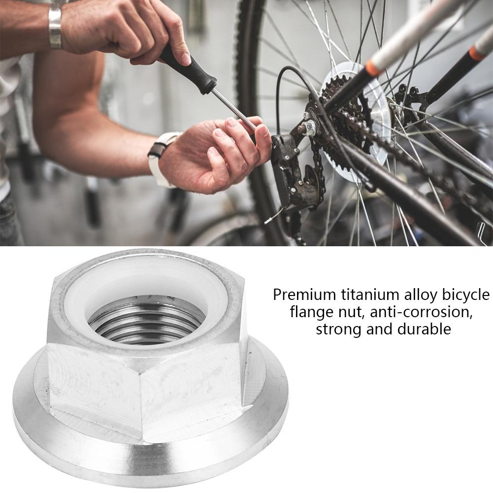 1 buc M5 M6 M8 M10 M14 piuliță de blocare cu flanșă din aliaj de titan pentru motocicletă (M14X1,25)