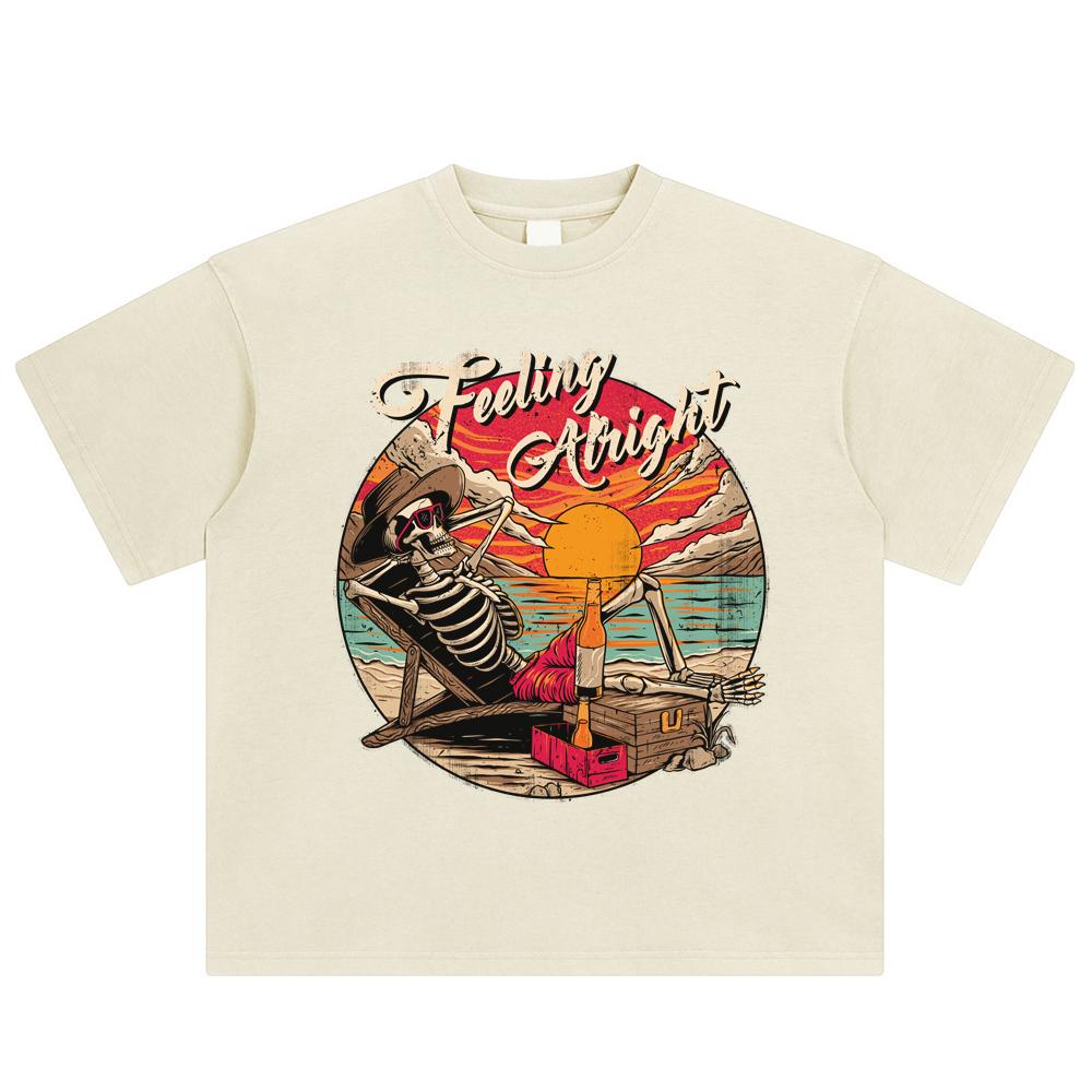 

Хэллоуин Футболка с графикой скелета Хлопковая выстиранная футболка Унисекс Топы Футболки Летняя футболка с короткими рукавами XXL жёлтый