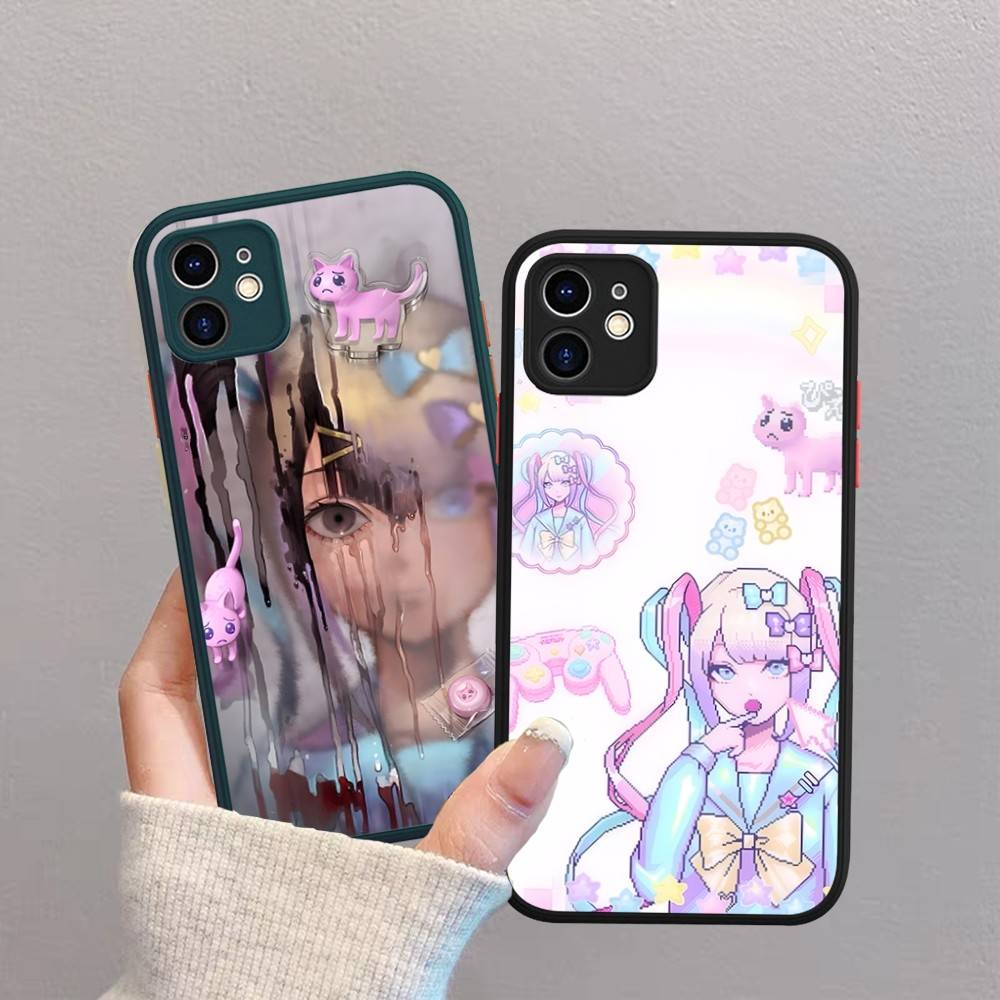 N-Needy Girl Overdose Game Matte Silicone Phone Cases For IPhone 16 13 15 12 11 Pro Max Plus For IPhone 14 15 Pro