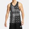 Nike Dri-FIT Breathable Casual Cashew Flower Sleeveless Tank Men Tops Black DH7372-010