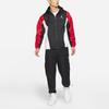 Jordan Spliced Basketball Sports Hooded Logo Jacket Men Jackets Black Red CV2241-010