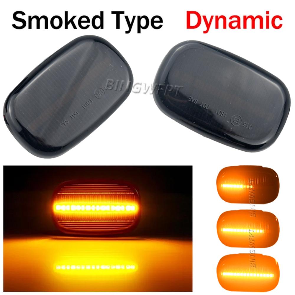 2PCS LED Dynamic Side Marker Turn Light Indicator Blinker Signal Lamp For Toyota 1992-2007 Corolla E10/E11/E12