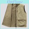 Winter Mens Vest Sleeveless Coat Jacket Men Thick Warm Fleece Waistcoat Workwear Tops Cargo Vest Windbreaker Fashion