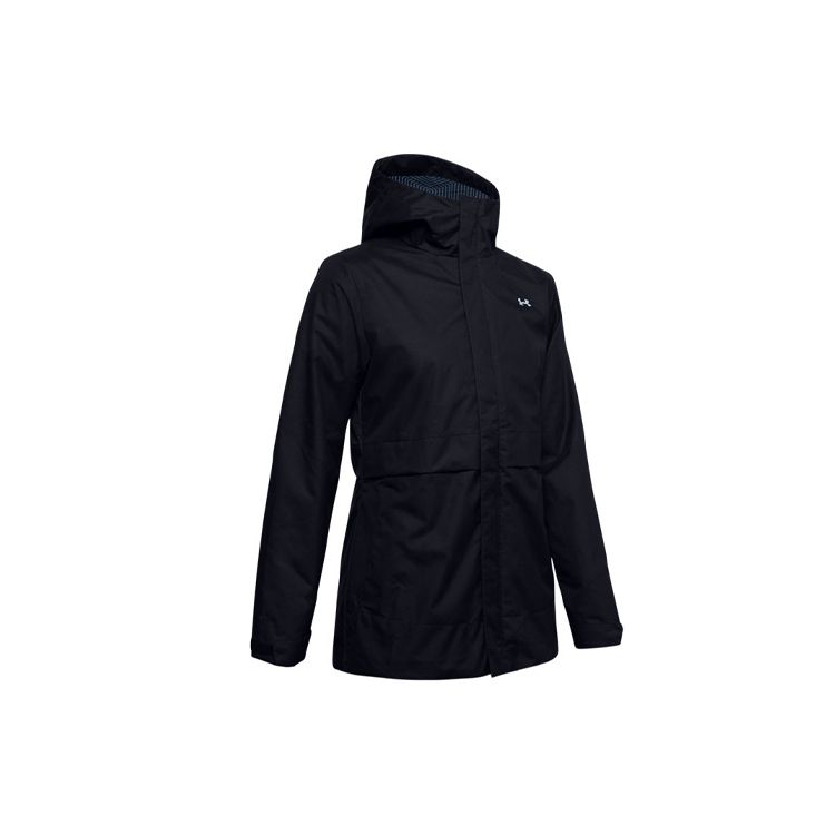 

Under Armour Loose Fit Hooded Long Sleeve Jacket With Logo Pattern Women jackets Black 1342816-001 M
