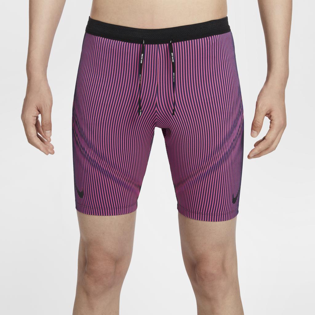 Nike Aeroswift Dri-FIT Adv Logo Stripe Quick-Dry Running Fashion Shorts Men Shorts Coal-Black FN3370-060