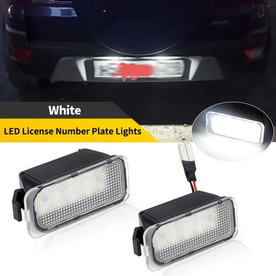 2PCS Number Plate Lamp White LED Bulb For Ford Mondeo BA7/Kuga/Escape 2008-2017 Galaxy WA6 2008-2015 EM:6M2Z13550A License Light