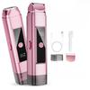 Electric Bikini Trimmer for Women: IPX7 Waterproof Dual Head Cordless Electric Shaver for Women with LED Display & 0.5mm Ceramic Blades