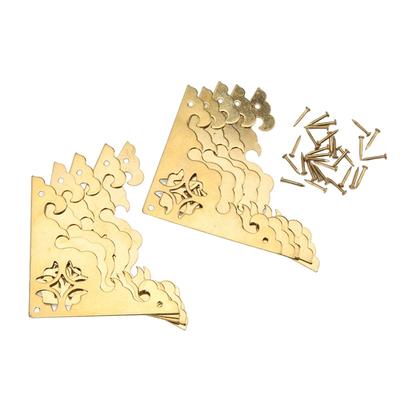 10pcs Hollow Antique Decorative Box Corner Retro Corner Protector  DIY Luggage