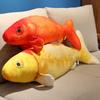 30-100cm Simulation Koi Fish Plush Toy Pillow Lifelike Colorful Red Gold Goldfish Plush Toy Home Decoration Gift For Children
