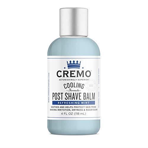 Cremo Cooling Post Shave Balm To Sooth Cool And Protect Skin From Shaving Irritation Dryness and Razor Burn 4 Fluid Ounces