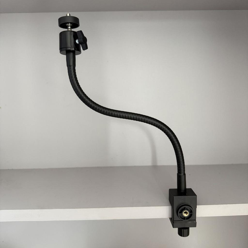 Adjustable C Shape Clip Rod Mount With 90mm/280mm Flexible Arm For Photography Lighting Stand And Phone Mount