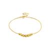 Wufu Linmen Copper Gold-plated Bead Bracelet Women's Simple Transfer Bead Hand Jewelry