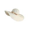 Ladies Summer Sun Hat Foldable Striped Vintage Large Brim Elegant Sunscreen Sun Hat Seaside Beach