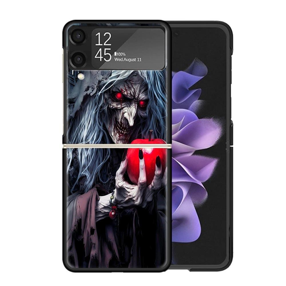 

Halloween Moon Witch Horror Cases For Samsung Galaxy Z Flip 4 5 6 7 3 Z Flip7 Flip6 Flip4 Flip5 Flip3 5G Hard Shockproof Fundas Samsung Z Flip 7