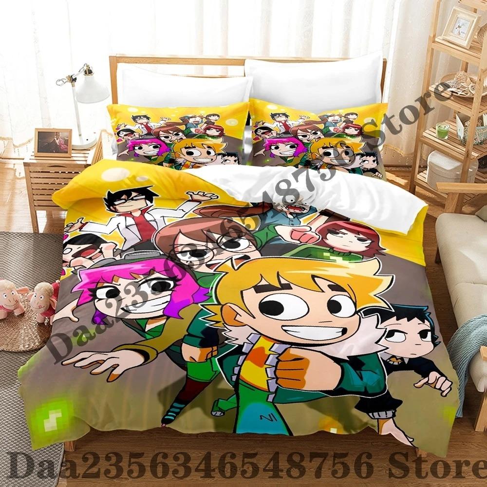 Scott Pilgrim Takes Off Bedding Set Single Twin Full Queen King Size Bed Set Adult Kid Bedroom Duvetcover Sets Bed Sheet Set