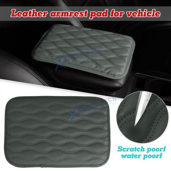 Universal Car PU Leather Armrest Pad Cover Center Console Box Cushion Protector