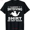 Skydiving Tandem Parachute Jump Skydiver T Shirt Vintage Washed Breathable Top For Everyday Wear Comfortable Soft