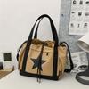 Large Capacity Women's Fashion Crossbody Bag Star Graphic DrawString Design Shoulder Tote Bag Casual Style Daily Commuter Bag