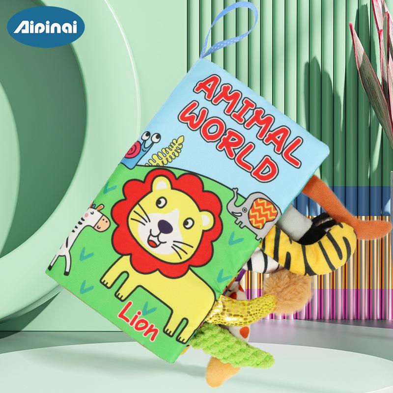 3D Baby Cloth Book with Sound: Early Education Toy for Infants and Toddlers