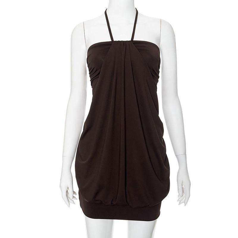 Sexy rückenfreies Spandex-Kleid für den Sommer Damen Bodycon Party-Kleidung